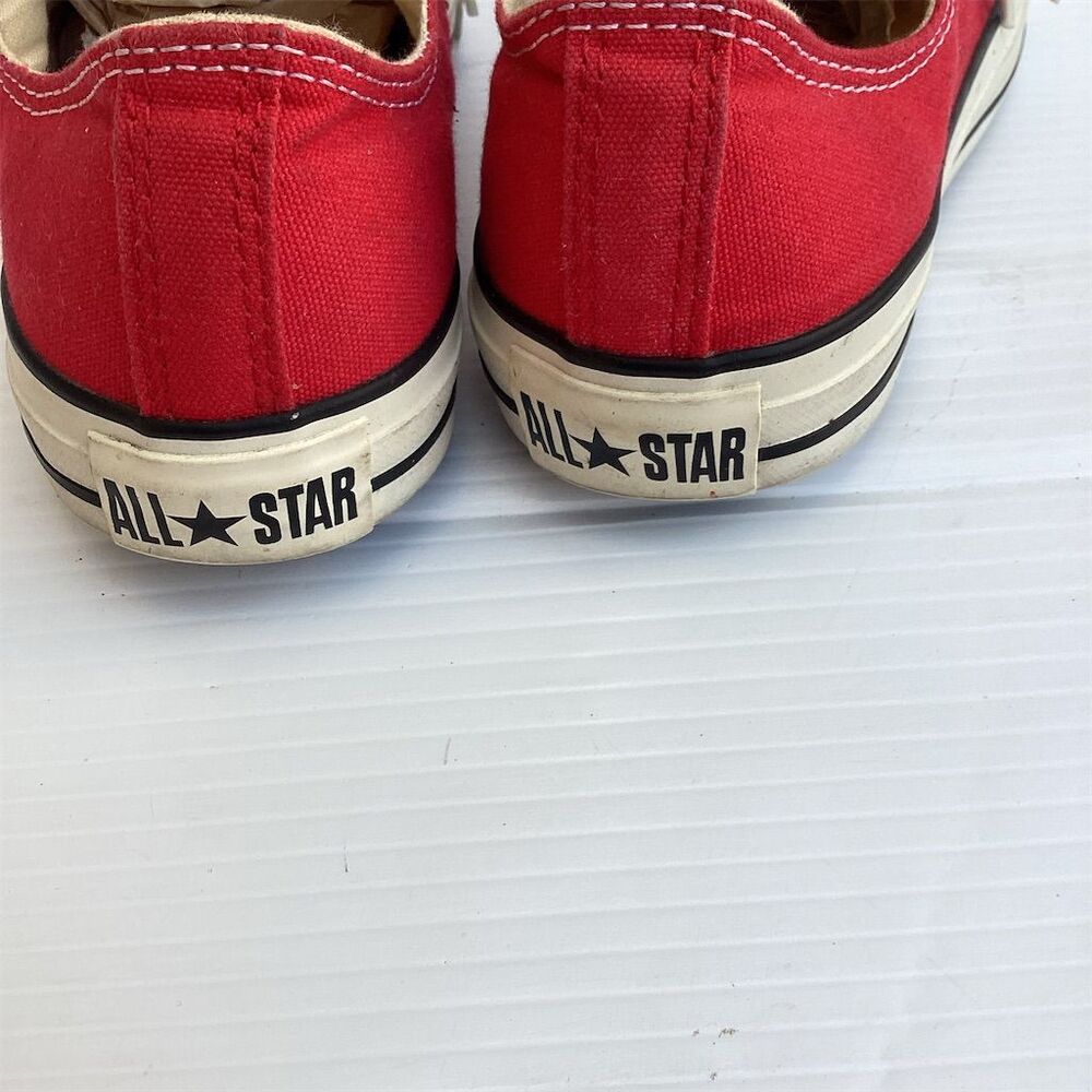 Converse Chuck Taylor‎ All Star Low Top Red Sneakers Unisex Size 8/10 - Picture 6 of 7